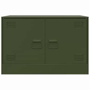 TV skříňky 2 ks olivově zelené 67 x 39 x 44 cm ocel - obrázek 6