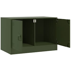 TV skříňky 2 ks olivově zelené 67 x 39 x 44 cm ocel - obrázek 7