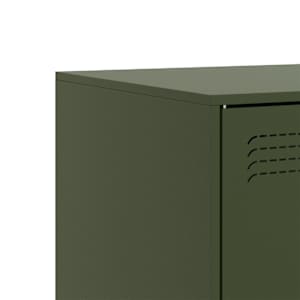 TV skříňky 2 ks olivově zelené 67 x 39 x 44 cm ocel - obrázek 10
