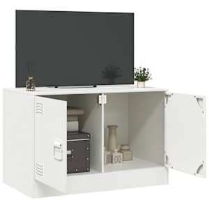 TV skříňka bílá 67 x 39 x 44 cm ocel - obrázek 4