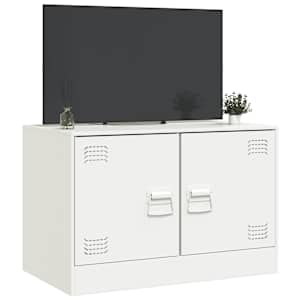 TV skříňka bílá 67 x 39 x 44 cm ocel - obrázek 5