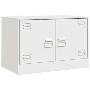 TV skříňky 2 ks bílé 67 x 39 x 44 cm ocel - obrázek 5