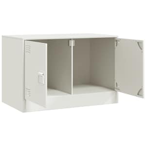 TV skříňky 2 ks bílé 67 x 39 x 44 cm ocel - obrázek 7