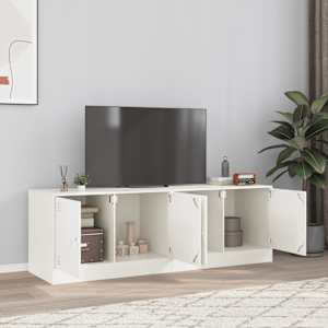 TV skříňky 2 ks bílé 67 x 39 x 44 cm ocel - obrázek 1