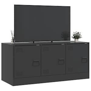 TV skříňka černá 99 x 39 x 44 cm ocel - obrázek 5