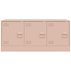 TV skříňka růžová 99 x 39 x 44 cm ocel - obrázek 6