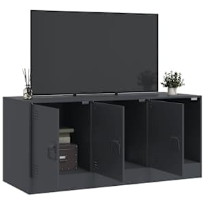 TV skříňka antracitová 99 x 39 x 44 cm ocel - obrázek 4