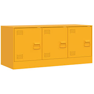 vidaXL telerikapp, sinepikollane, 99x39x44 cm, teras