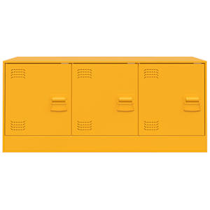 TV skříňka hořčicově žlutá 99 x 39 x 44 cm ocel - obrázek 6