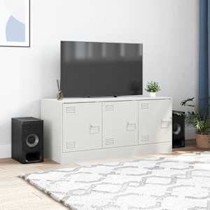 TV skříňka bílá 99 x 39 x 44 cm ocel - obrázek 3