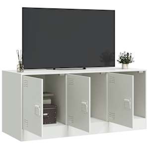 TV skříňka bílá 99 x 39 x 44 cm ocel - obrázek 4