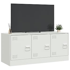 TV skříňka bílá 99 x 39 x 44 cm ocel - obrázek 5