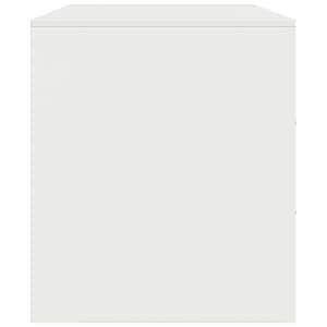 TV skříňka bílá 99 x 39 x 44 cm ocel - obrázek 8