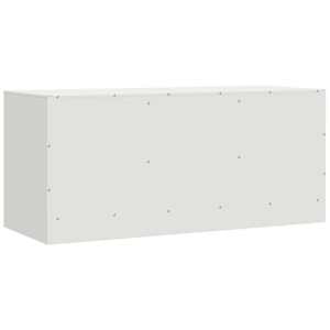 TV skříňka bílá 99 x 39 x 44 cm ocel - obrázek 9