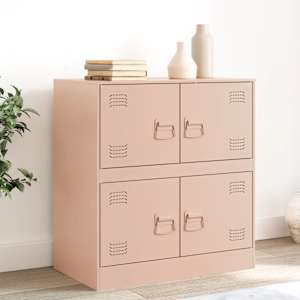 Komoda roza 67x39x73 cm jeklo