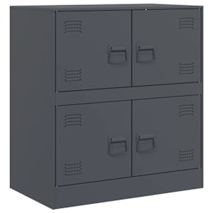 Příborník antracitový 67 x 39 x 73 cm ocel - obrázek 2