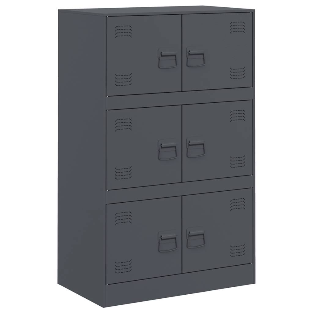 Thumbnail - vidaXL Sideboard Anthrazit 67x39x107 cm Stahl