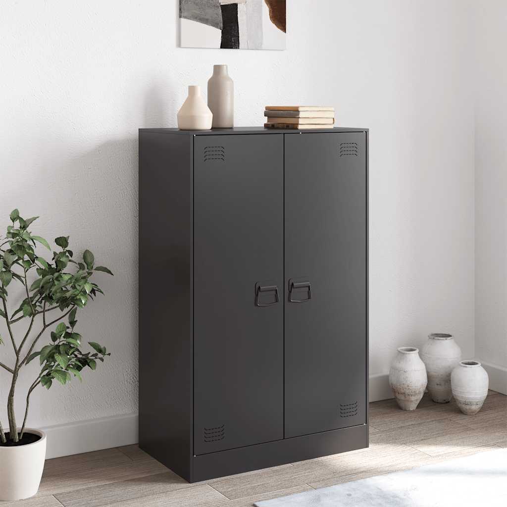 Thumbnail - vidaXL Sideboard Schwarz 67x39x107 cm Stahl