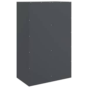 Příborník antracitový 67 x 39 x 107 cm ocel - obrázek 9