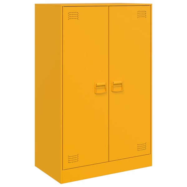vidaXL puhvetkapp, sinepikollane, 67 x 39 x 107 cm, teras