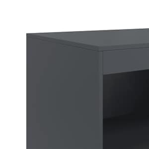 Příborník antracitový 67 x 39 x 107 cm ocel - obrázek 10