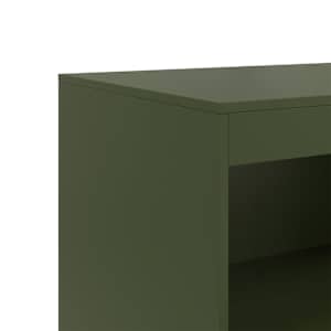 Příborník olivově zelený 67 x 39 x 107 cm ocel - obrázek 10