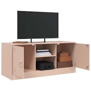 TV skříňka růžová 99 x 39 x 44 cm ocel - obrázek 5