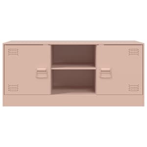 TV skříňka růžová 99 x 39 x 44 cm ocel - obrázek 6