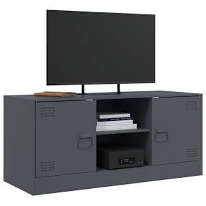TV skříňka antracitová 99 x 39 x 44 cm ocel - obrázek 4