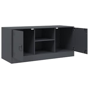 TV skříňka antracitová 99 x 39 x 44 cm ocel - obrázek 7
