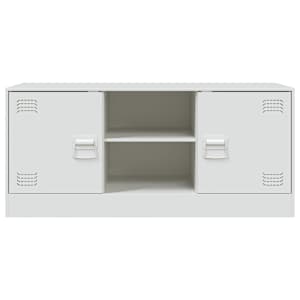TV skříňka bílá 99 x 39 x 44 cm ocel - obrázek 6