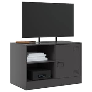TV skříňka černá 67 x 39 x 44 cm ocel - obrázek 4