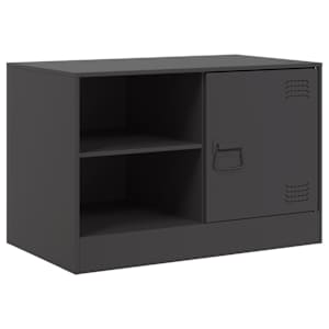 TV skříňky 2 ks černé 67 x 39 x 44 cm ocel - obrázek 6