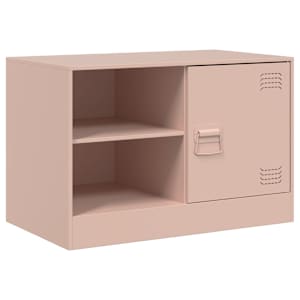TV skříňka růžová 67 x 39 x 44 cm ocel - obrázek 2