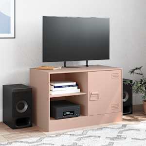 TV skříňka růžová 67 x 39 x 44 cm ocel - obrázek 3
