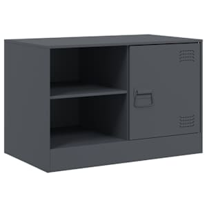 TV skříňka antracitová 67 x 39 x 44 cm ocel - obrázek 2