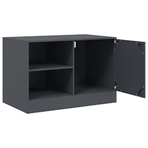 TV skříňka antracitová 67 x 39 x 44 cm ocel - obrázek 7