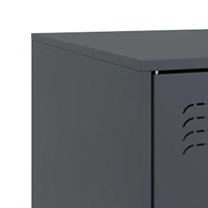 TV skříňky 2 ks antracitové 67 x 39 x 44 cm ocel - obrázek 11