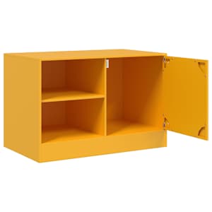 TV skříňka hořčicově žlutá 67 x 39 x 44 cm ocel - obrázek 7