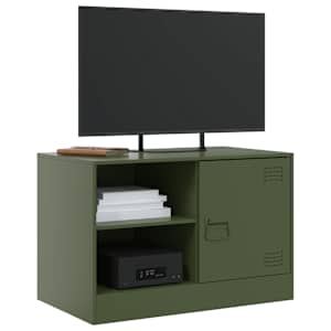 TV skříňka olivově zelená 67 x 39 x 44 cm ocel - obrázek 4