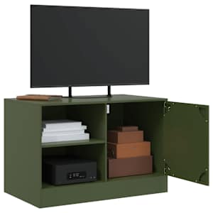 TV skříňka olivově zelená 67 x 39 x 44 cm ocel - obrázek 5