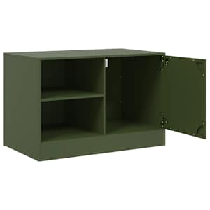 TV skříňka olivově zelená 67 x 39 x 44 cm ocel - obrázek 7