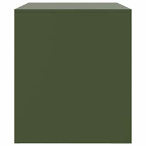 TV skříňka olivově zelená 67 x 39 x 44 cm ocel - obrázek 8
