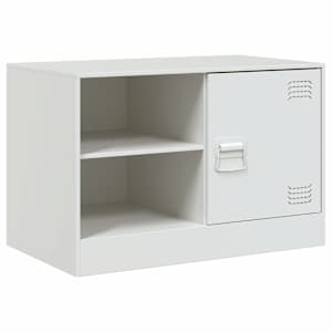 TV skříňka bílá 67 x 39 x 44 cm ocel - obrázek 2