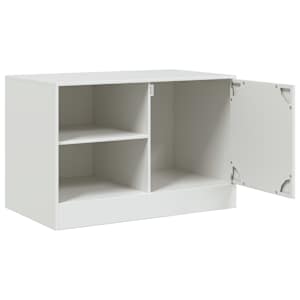 TV skříňka bílá 67 x 39 x 44 cm ocel - obrázek 7