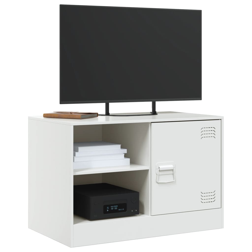 Thumbnail - vidaXL TV-Schränke 2 Stk. Weiß 67x39x44 cm Stahl