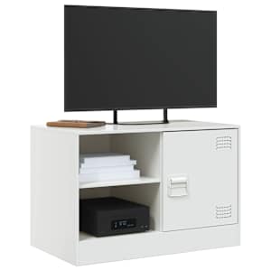 TV skříňky 2 ks bílé 67 x 39 x 44 cm ocel - obrázek 3