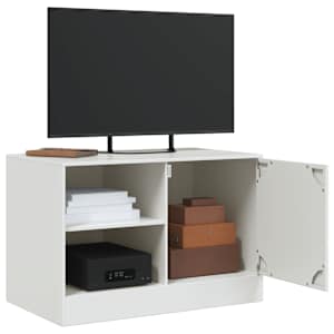 TV skříňky 2 ks bílé 67 x 39 x 44 cm ocel - obrázek 4