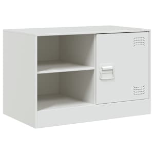 TV skříňky 2 ks bílé 67 x 39 x 44 cm ocel - obrázek 6