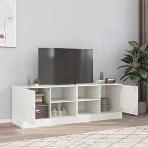 TV omarica 2 kosa bela 67x39x44 cm jeklo